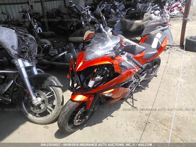 JKAEXEJ10HDA00426 - 2017 KAWASAKI EX650 J ORANGE photo 2