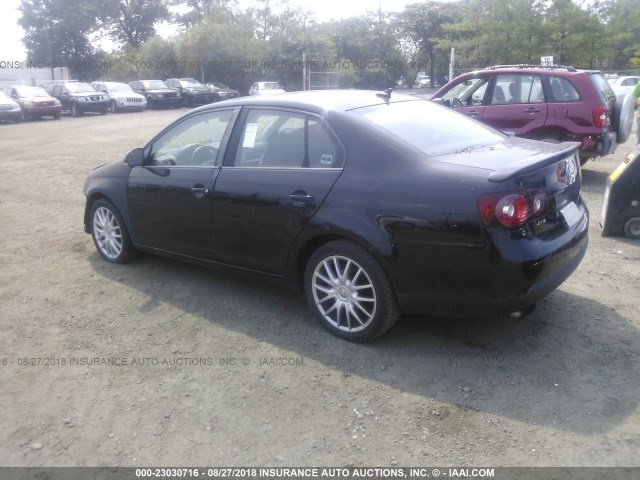 3VWRJ71K88M152482 - 2008 VOLKSWAGEN JETTA WOLFSBURG 黑色 照片 3