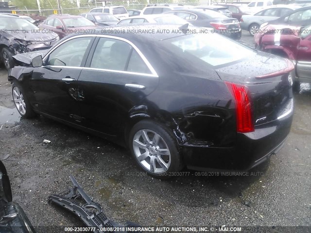 1G6AA5RA1E0163440 - 2014 CADILLAC ATS BLACK photo 3