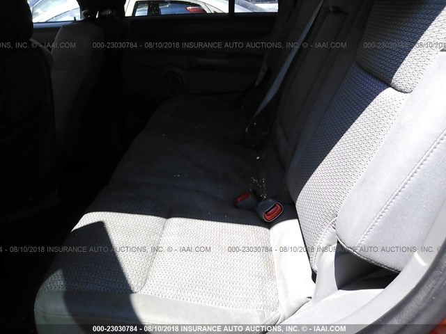 1J8HG48K97C603025 - 2007 JEEP COMMANDER MAROON photo 8