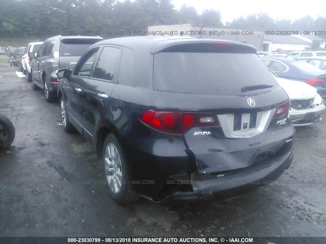 5J8TB1H28BA008333 - 2011 ACURA RDX BLACK photo 3