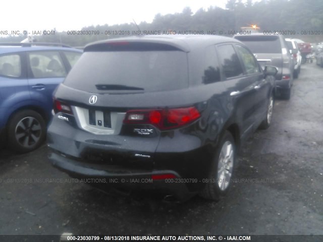 5J8TB1H28BA008333 - 2011 ACURA RDX BLACK photo 4