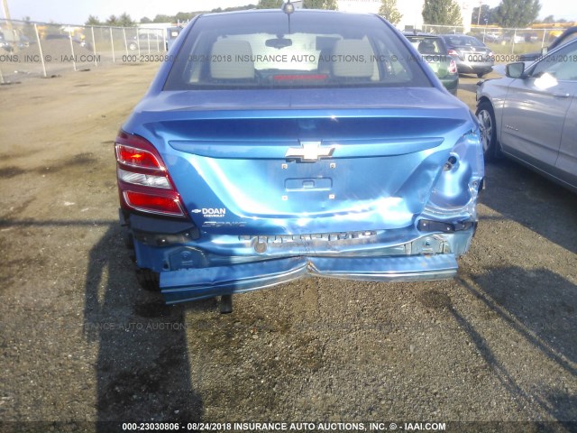 1G1JB5SG3H4135914 - 2017 CHEVROLET SONIC LS 蓝色 照片 6