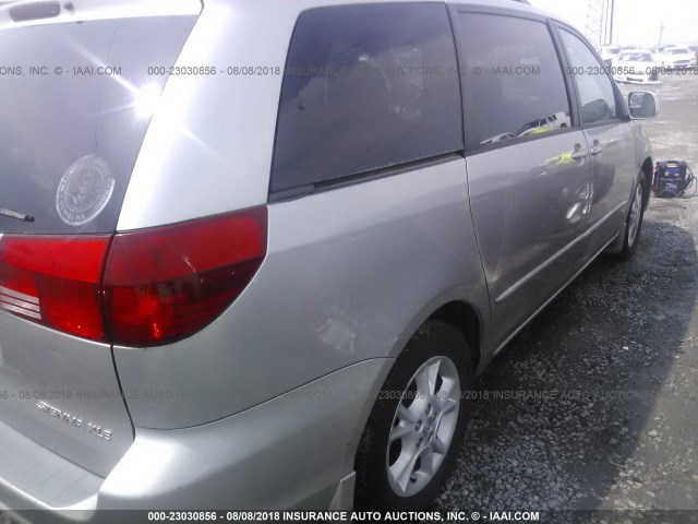 5TDZA22C34S046187 - 2004 TOYOTA SIENNA XLE/XLE LIMITED SILVER photo 4