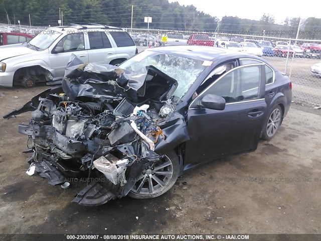 4S3BMCG60D3043377 - 2013 SUBARU LEGACY 2.5I PREMIUM GRAY photo 2