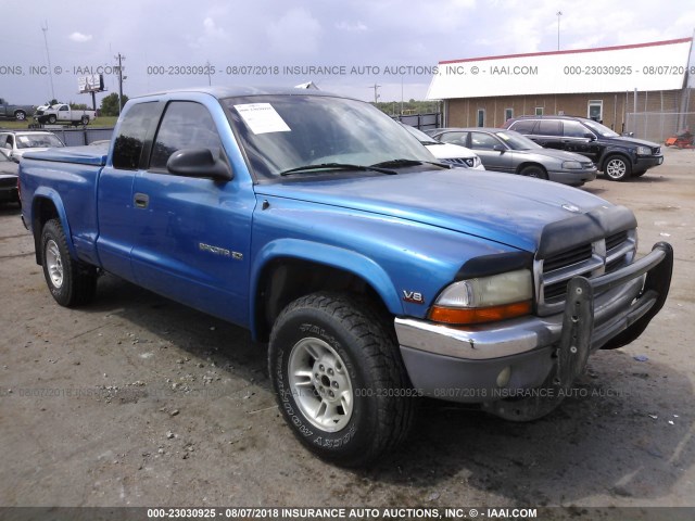 1B7GG22Y6WS613990 - 1998 DODGE DAKOTA BLUE photo 1