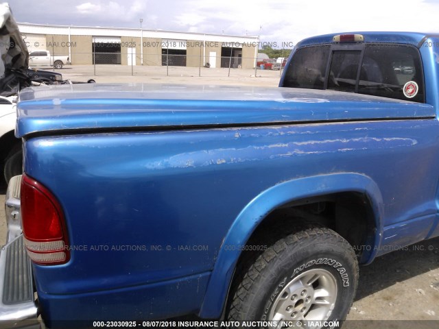 1B7GG22Y6WS613990 - 1998 DODGE DAKOTA BLUE photo 6