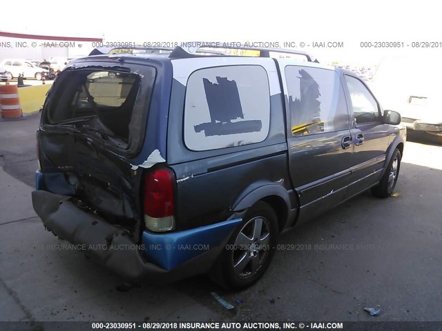 1GMDV33L85D164196 - 2005 PONTIAC MONTANA SV6 BLUE photo 4