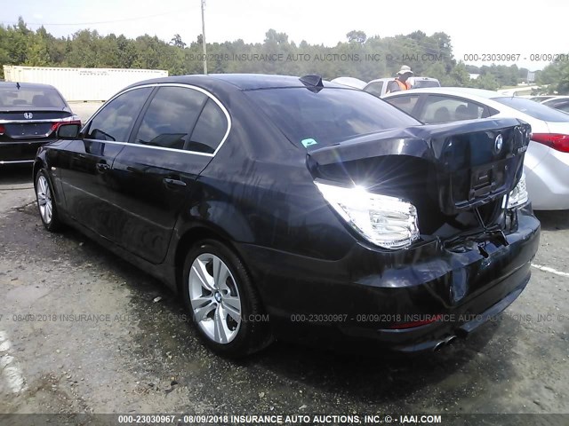 WBANV13549C153414 - 2009 BMW 528 XI BLACK photo 3