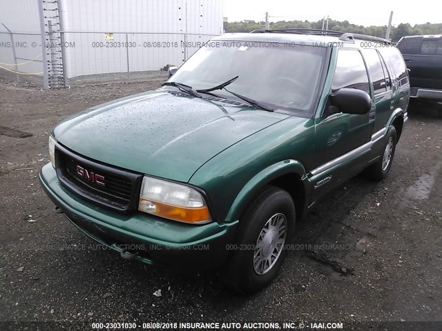 1GKDT13W5Y2236730 - 2000 GMC JIMMY / ENVOY  GREEN photo 2