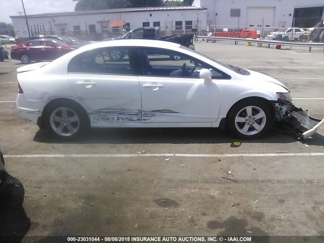 19XFA1F6XBE008626 - 2011 HONDA CIVIC LX-S WHITE photo 6