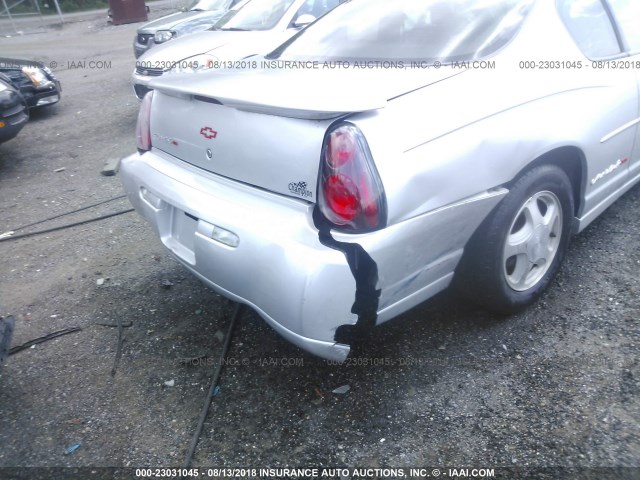 2G1WX12KX39450347 - 2003 CHEVROLET MONTE CARLO SS ვერცხლისფერი ფოტო 6