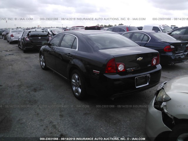 1G1ZC5E00A4106231 - 2010 CHEVROLET MALIBU 1LT შავი ფოტო 3