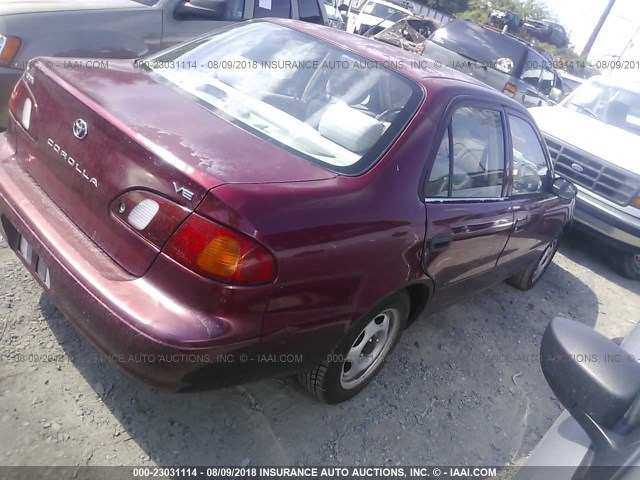 2T1BR12E3YC281788 - 2000 TOYOTA COROLLA VE/CE/LE 红色 照片 4