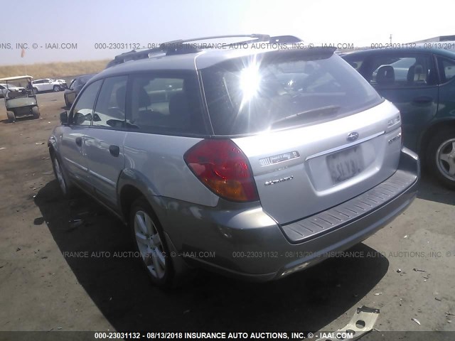 4S4BP61C867319593 - 2006 SUBARU LEGACY OUTBACK 2.5I SILVER photo 3