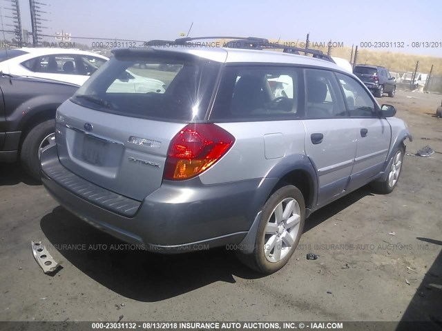 4S4BP61C867319593 - 2006 SUBARU LEGACY OUTBACK 2.5I SILVER photo 4