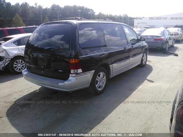 2FMZA53481BB60350 - 2001 FORD WINDSTAR SEL BLACK photo 4