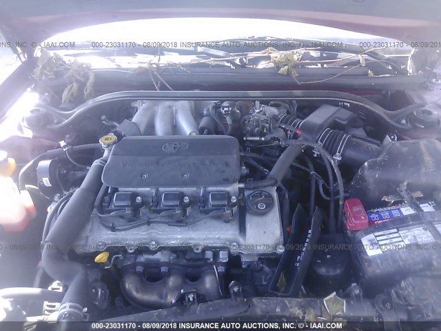 2T1CF28P22C584547 - 2002 TOYOTA CAMRY SOLARA SE/SLE წითელი ფოტო 10