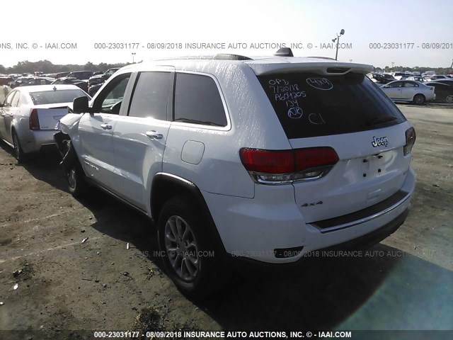 1C4RJFBGXFC934059 - 2015 JEEP GRAND CHEROKEE LIMITED WHITE photo 3