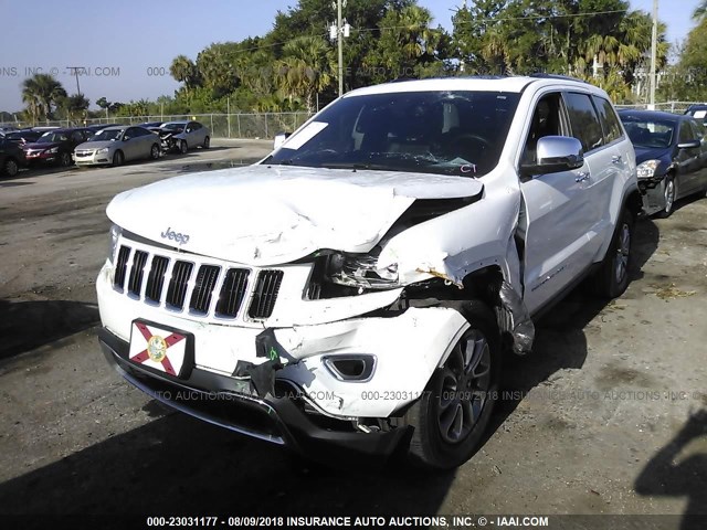 1C4RJFBGXFC934059 - 2015 JEEP GRAND CHEROKEE LIMITED WHITE photo 6