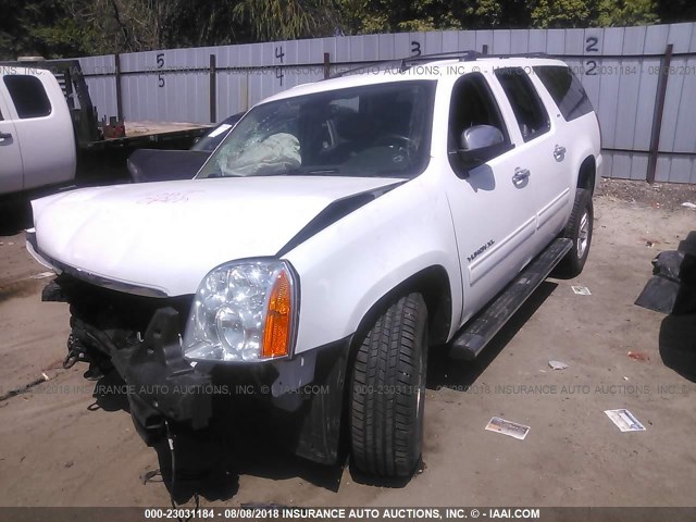 1GKS2KE74DR145763 - 2013 GMC YUKON XL K1500 SLT WHITE photo 2