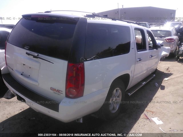 1GKS2KE74DR145763 - 2013 GMC YUKON XL K1500 SLT WHITE photo 4