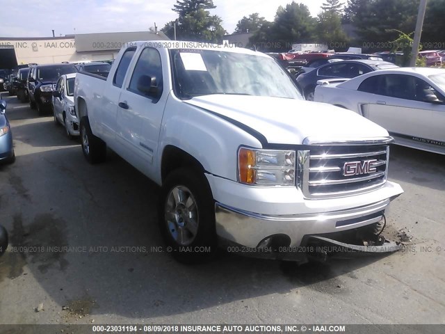 1GTR2VE71CZ320190 - 2012 GMC SIERRA K1500 SLE WHITE photo 1