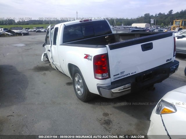 1GTR2VE71CZ320190 - 2012 GMC SIERRA K1500 SLE WHITE photo 3