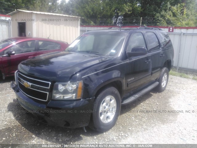 1GNSCAE07BR397484 - 2011 CHEVROLET TAHOE C1500  LS BLACK photo 2