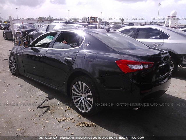 ZAM57XSA8E1106497 - 2014 MASERATI GHIBLI BLACK photo 3