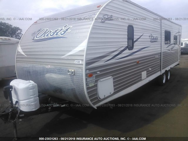 5ZT2SSRB7HE008287 - 2017 FOREST RIVER SHASTA OASIS  Biały zdjęcie 2