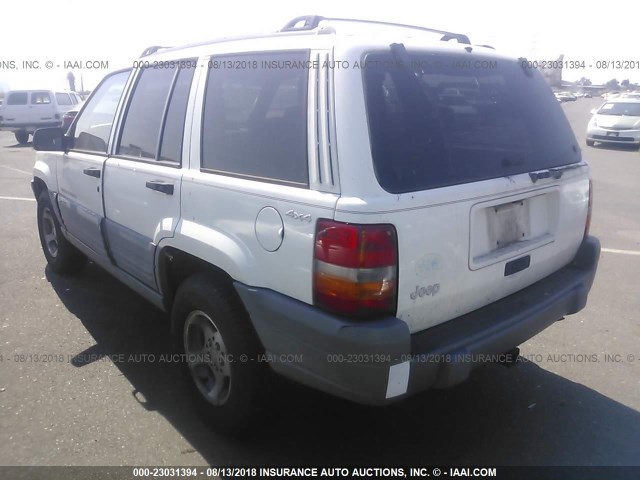 1J4GZ58S8VC690166 - 1997 JEEP GRAND CHEROKEE LAREDO/TSI WHITE photo 3