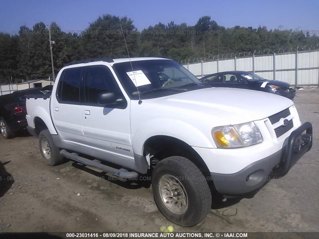 1FMZU67E61UC97958 - 2001 FORD EXPLORER SPORT TR  WHITE photo 1