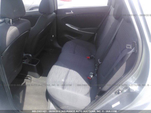 KMHCT5AE0HU325646 - 2017 HYUNDAI ACCENT SE GRAY photo 8