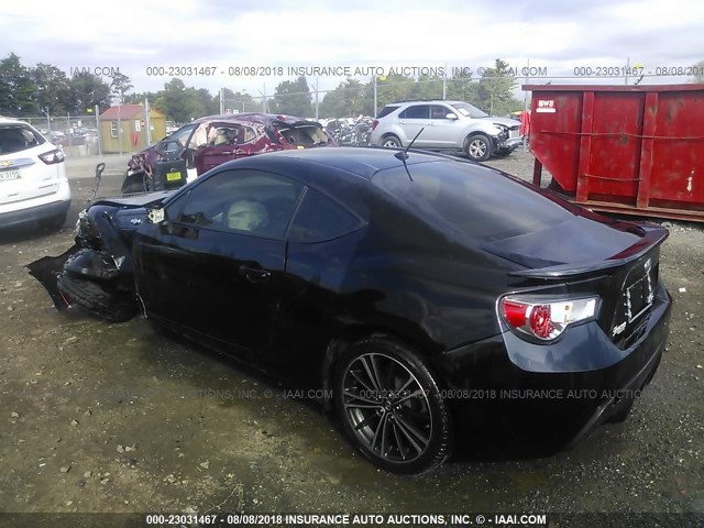 JF1ZNAA1XD2705510 - 2013 TOYOTA SCION FR-S BLACK photo 3