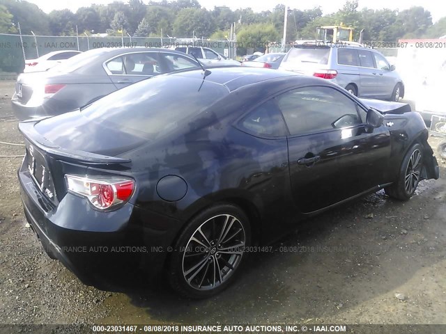 JF1ZNAA1XD2705510 - 2013 TOYOTA SCION FR-S BLACK photo 4