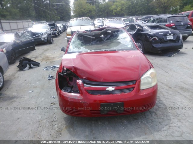 1G1AL58F587112354 - 2008 CHEVROLET COBALT LT RED photo 6