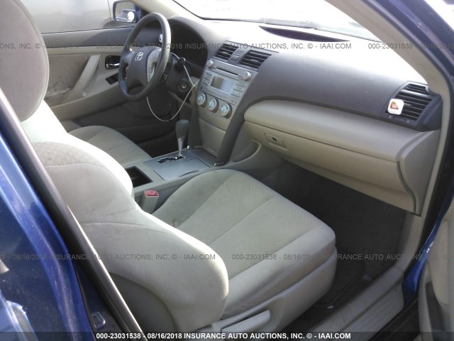 4T1BE46K37U189056 - 2007 TOYOTA CAMRY NEW GENERAT CE/LE/XLE/SE BLUE photo 5