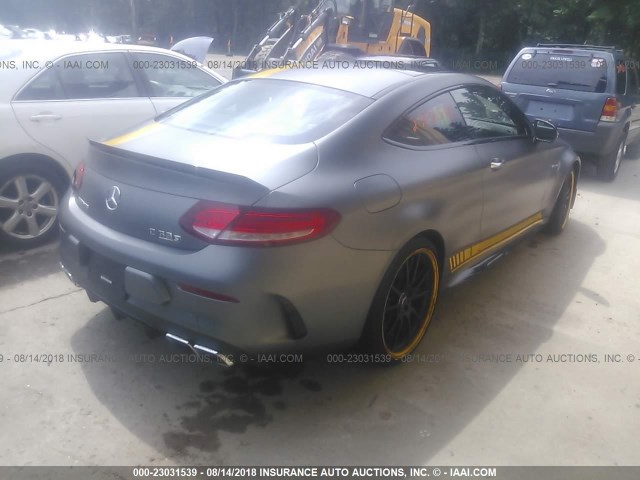 WDDWJ8HBXHF443041 - 2017 MERCEDES-BENZ C 63 AMG-S GRAY photo 4