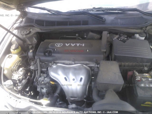 4T1BE46KX8U214794 - 2008 TOYOTA CAMRY CE/LE/XLE/SE BLACK photo 10