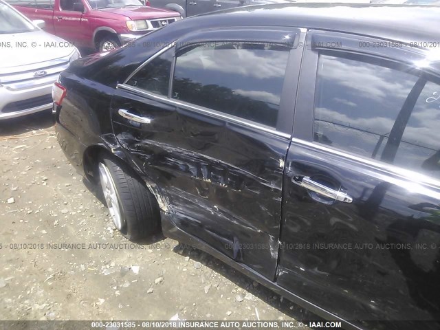 4T1BE46KX8U214794 - 2008 TOYOTA CAMRY CE/LE/XLE/SE BLACK photo 6