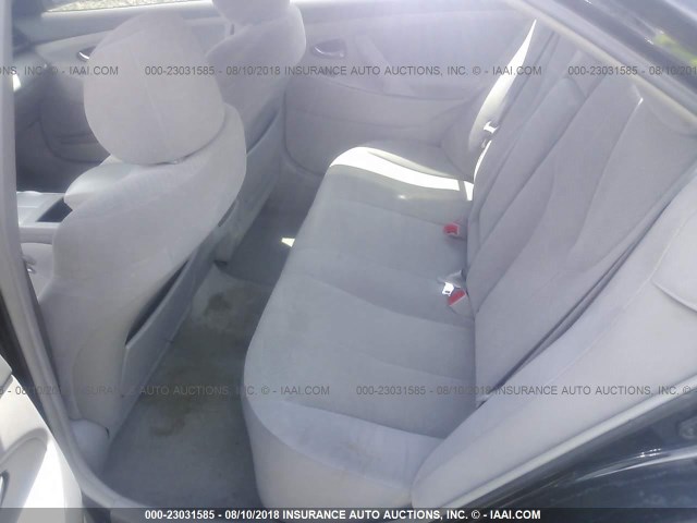 4T1BE46KX8U214794 - 2008 TOYOTA CAMRY CE/LE/XLE/SE BLACK photo 8