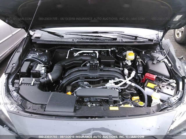 JF2GTABC5JH328666 - 2018 SUBARU CROSSTREK PREMIUM Մոխրագույն լուսանկար 10