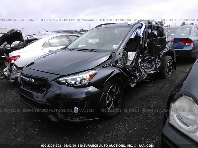 JF2GTABC5JH328666 - 2018 SUBARU CROSSTREK PREMIUM Մոխրագույն լուսանկար 2