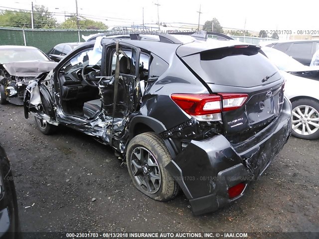 JF2GTABC5JH328666 - 2018 SUBARU CROSSTREK PREMIUM Մոխրագույն լուսանկար 3