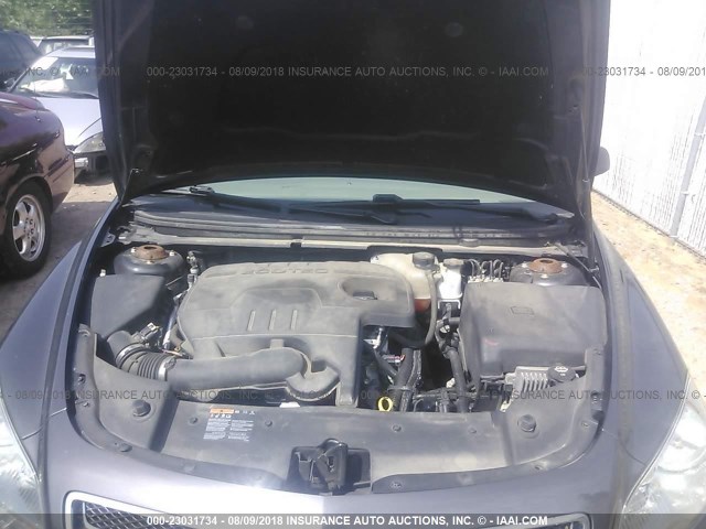 1G1ZC5E10BF258539 - 2011 CHEVROLET MALIBU 1LT 灰色 照片 10