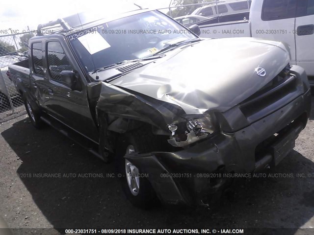 1N6MD29Y43C441706 - 2003 NISSAN FRONTIER CREW CAB SC GREEN photo 1