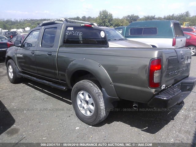 1N6MD29Y43C441706 - 2003 NISSAN FRONTIER CREW CAB SC GREEN photo 3