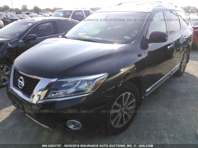 5N1AR2MN4FC646737 - 2015 NISSAN PATHFINDER S/SV/SL/PLATINUM BLACK photo 2