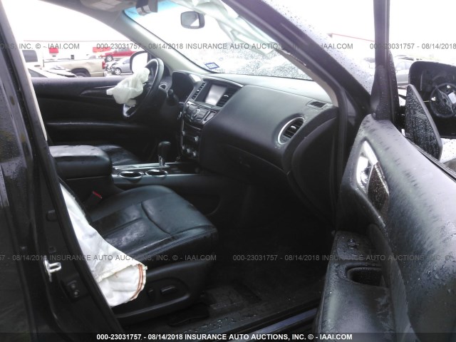 5N1AR2MN4FC646737 - 2015 NISSAN PATHFINDER S/SV/SL/PLATINUM BLACK photo 5